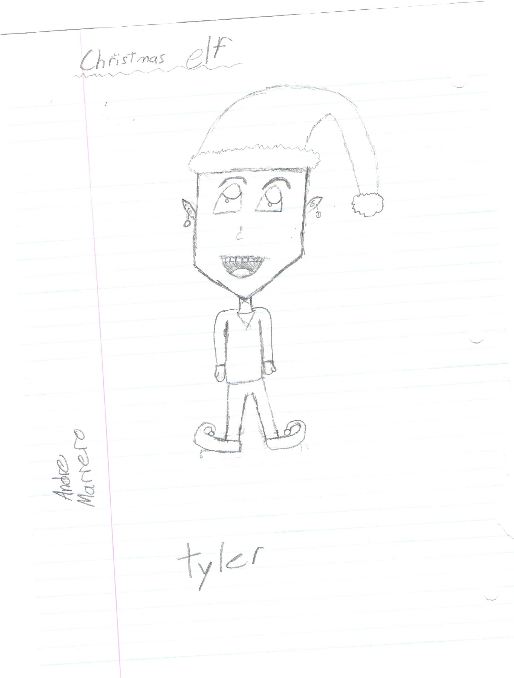 Tyler as a Christmassy Elf! by AndreMarrero
