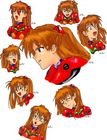Asuka: Faces by Andy_and_Nicky