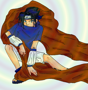 Sasuke in the sheet(for Ariel)Look at it!!!!!! by Andy_and_Nicky