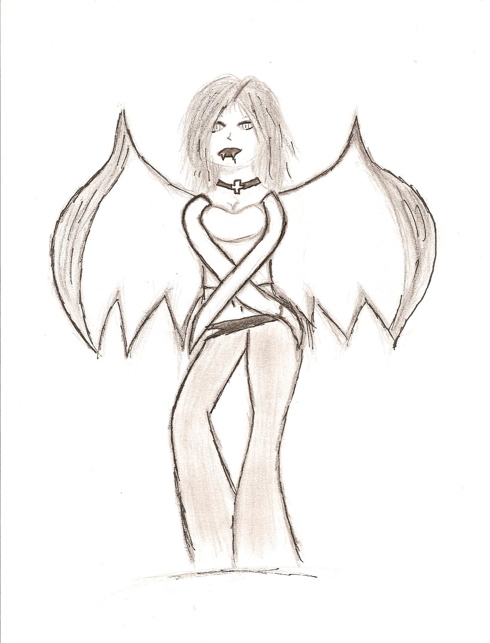 Depressed Vampire Girl by AngeL-SlaFe