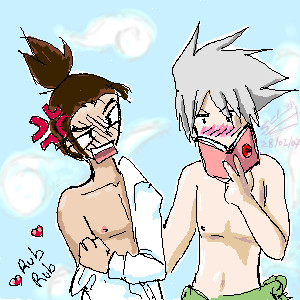 Kakashi and Iruka in hotsprings by Angel2Demon