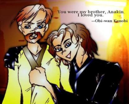 RotS Anakin & Obi-wan (colored) by AngelGidget