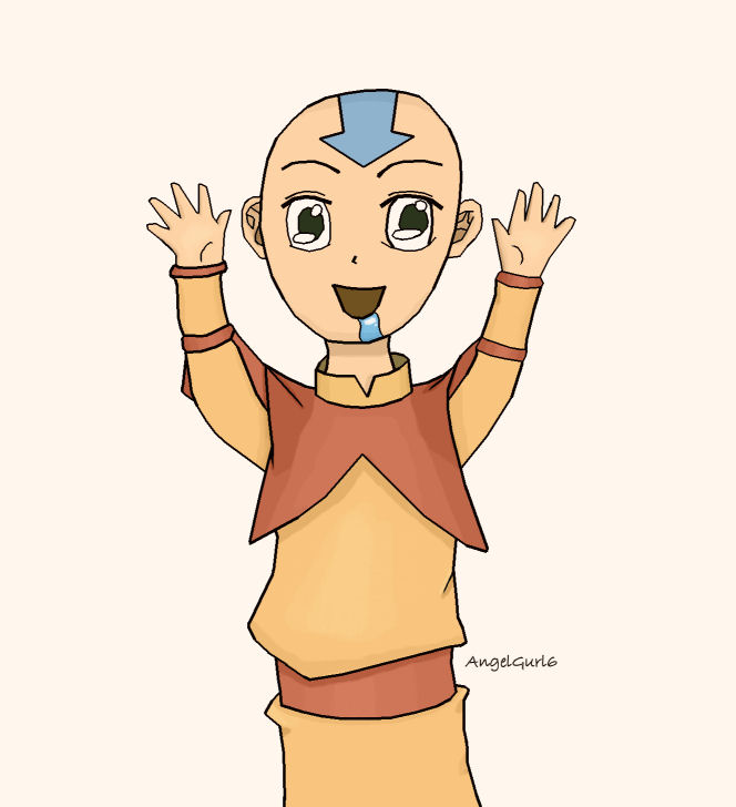 Drooling Chibi Aang by AngelGurl6