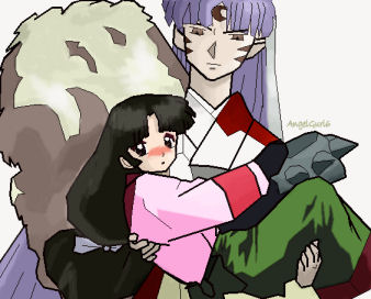 Sess carrying Sango by AngelGurl6