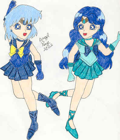 Third Generation Uranus and Neptune Senshi. by AngelRaye