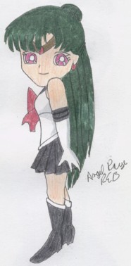 Chibified Sailor Pluto by AngelRaye