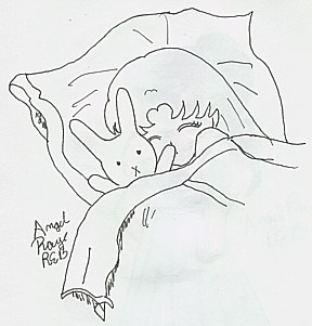 Sleeping Chibiusa by AngelRaye