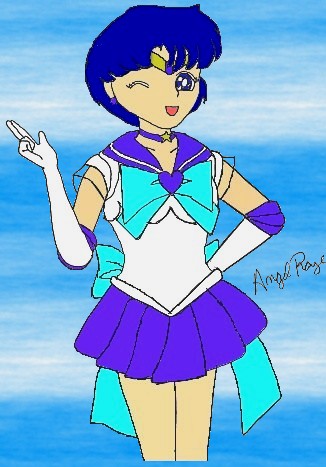 Sailor Mercury (Colored Version of New Style) by AngelRaye