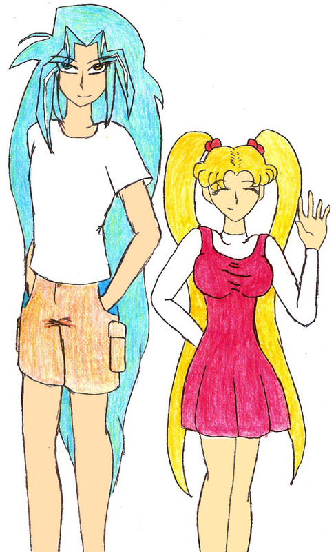 Dartz and Angel colored by AngelTakio