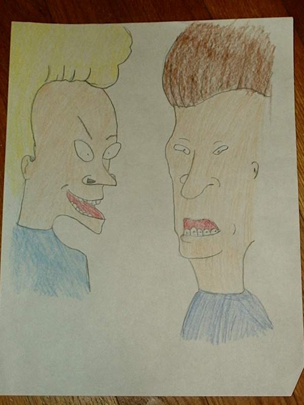Beavis and butthead (colored) by AngelWithoutWings