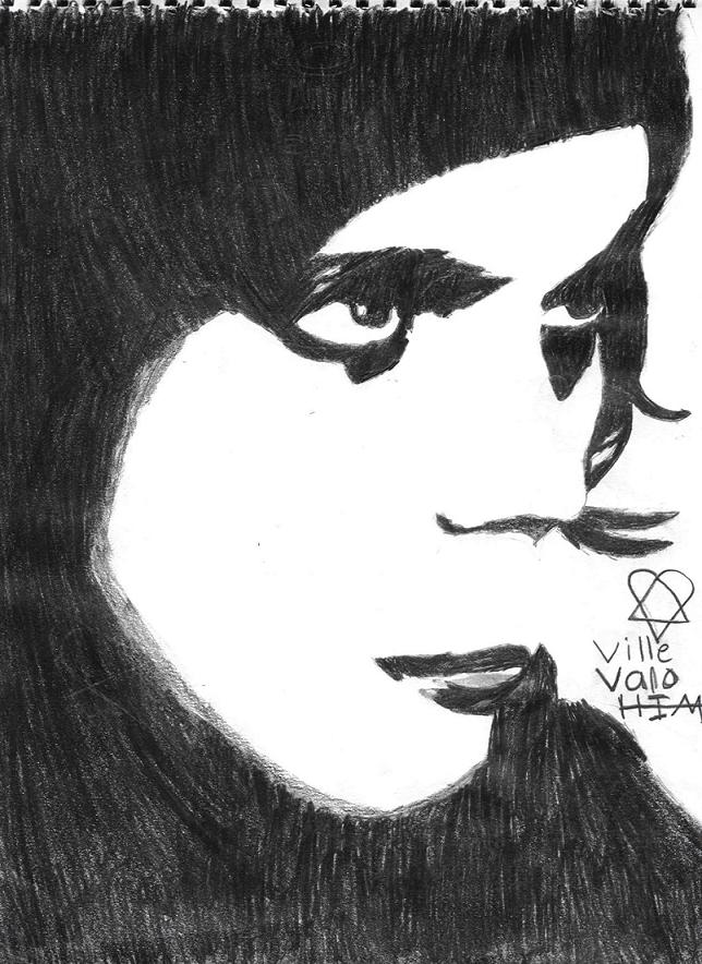 Ville Valo from H.I.M by Angel_With_Crimson_wings