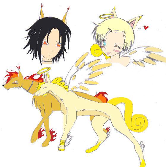 Kenji and Hikari *Colored* by Angel_of_Aquas