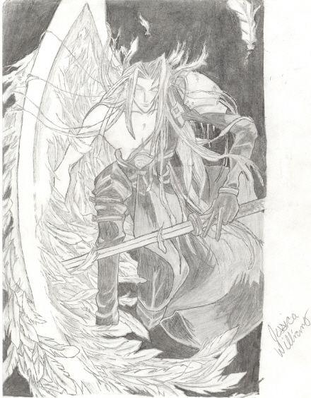 Sephiroth One Winged Angel by AngelicDaemon