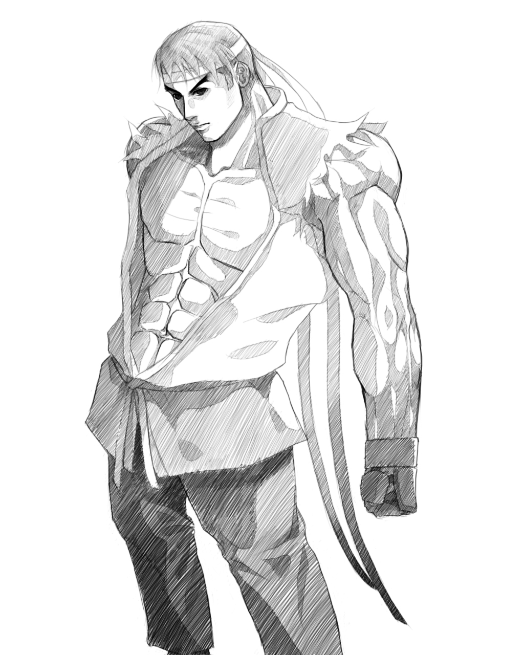 Ryu in Graphite by AngelusMortis