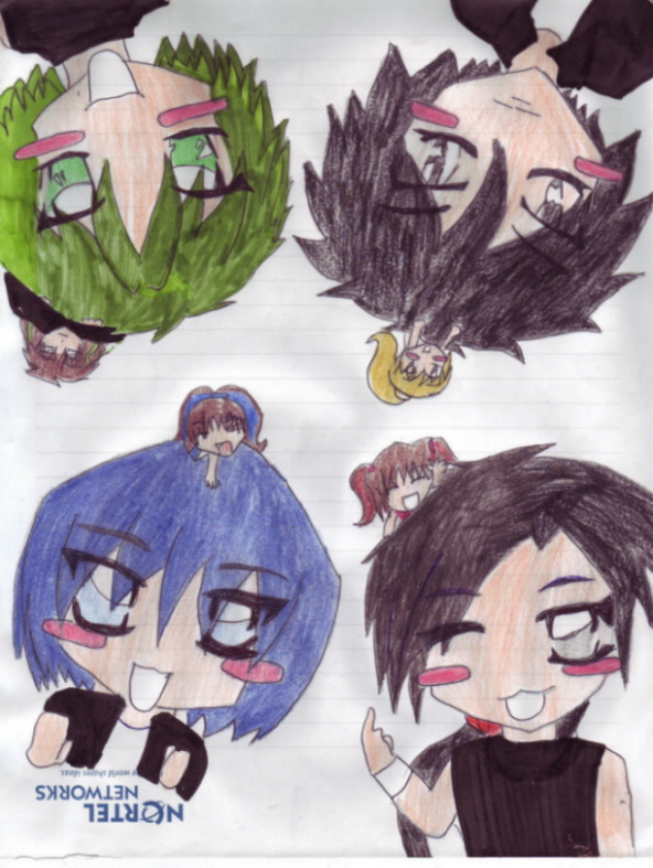 Chibi, Dark, Daisuke, Ryoku, and Kouji :) by Angelus_Sazuhara2922