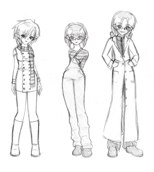 Character Sketches (2) by Angie-chan
