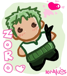 So Soft!!  (Zoro Plushie) by Angie-chan