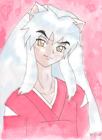 Watercolored Inuyasha by Angie-chan