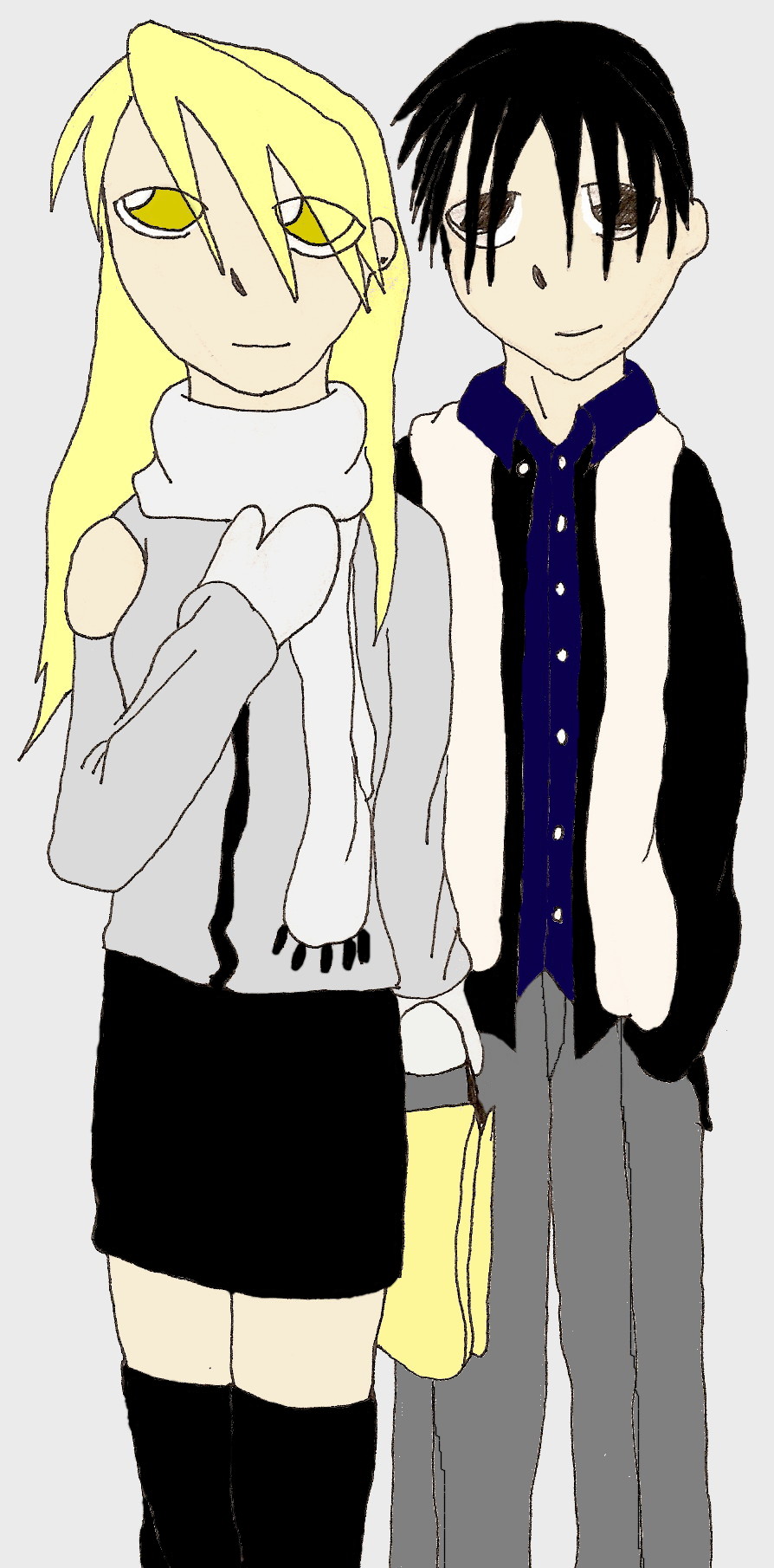 Riza and Roy Colored by AnglofSorrws02