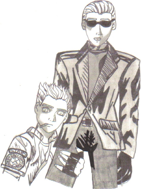 Chris and Wesker by Anifan