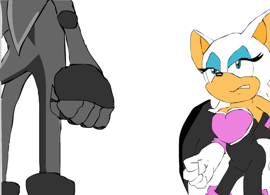 Rouge meeting Anique lol old pic too~ by Anikue123