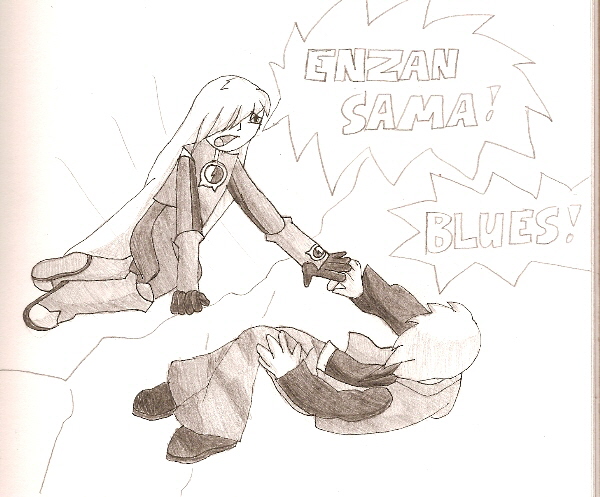 Aww, Blues is saving Enzan! by Anime3