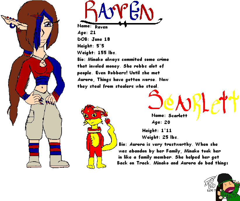 Raven &amp; Scarlett by AnimeAngel87