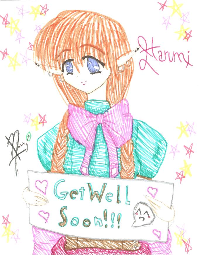 Harumi: Get well soon, Animemoon! by AnimeCheeka