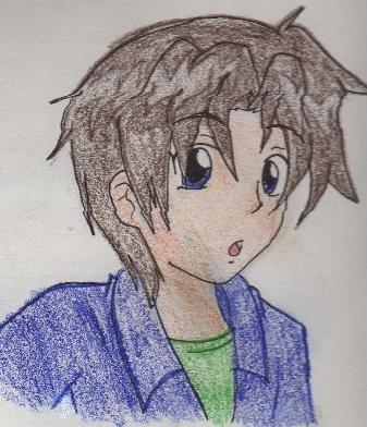 color pencil test-Ryuichi by AnimeChick21