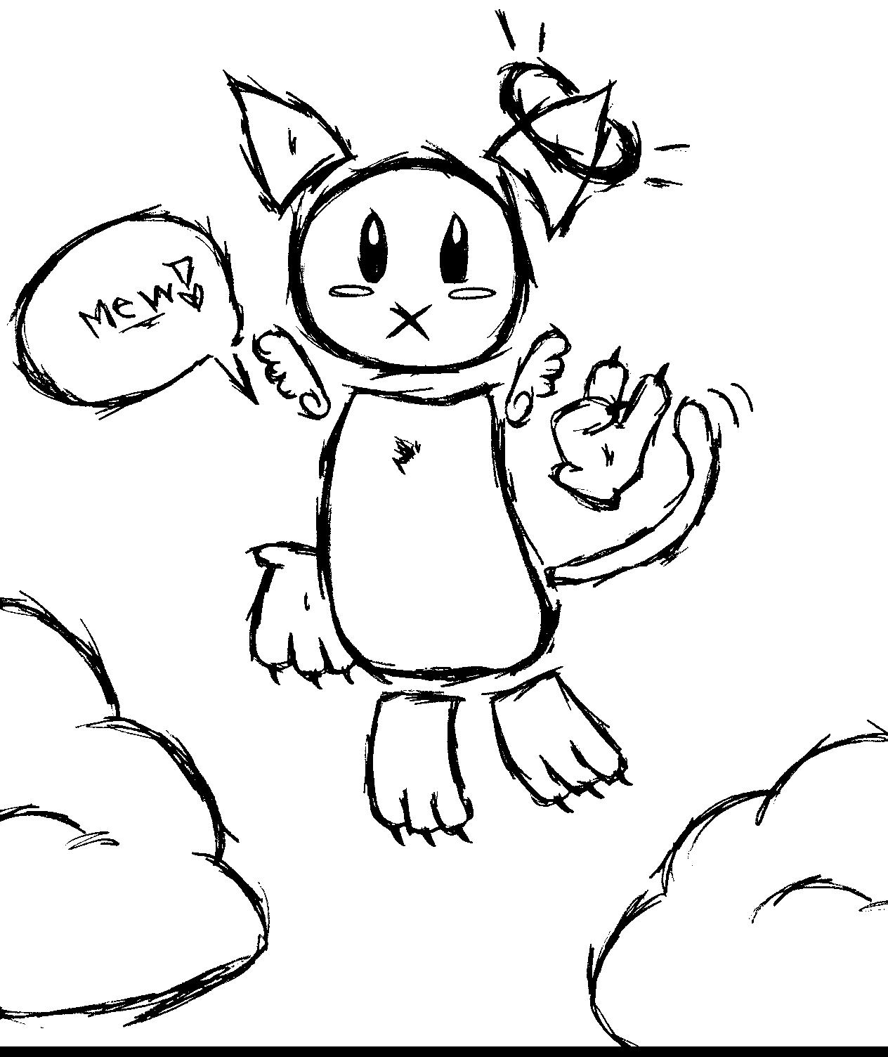 Angel Kitty say Mew by AnimeChika