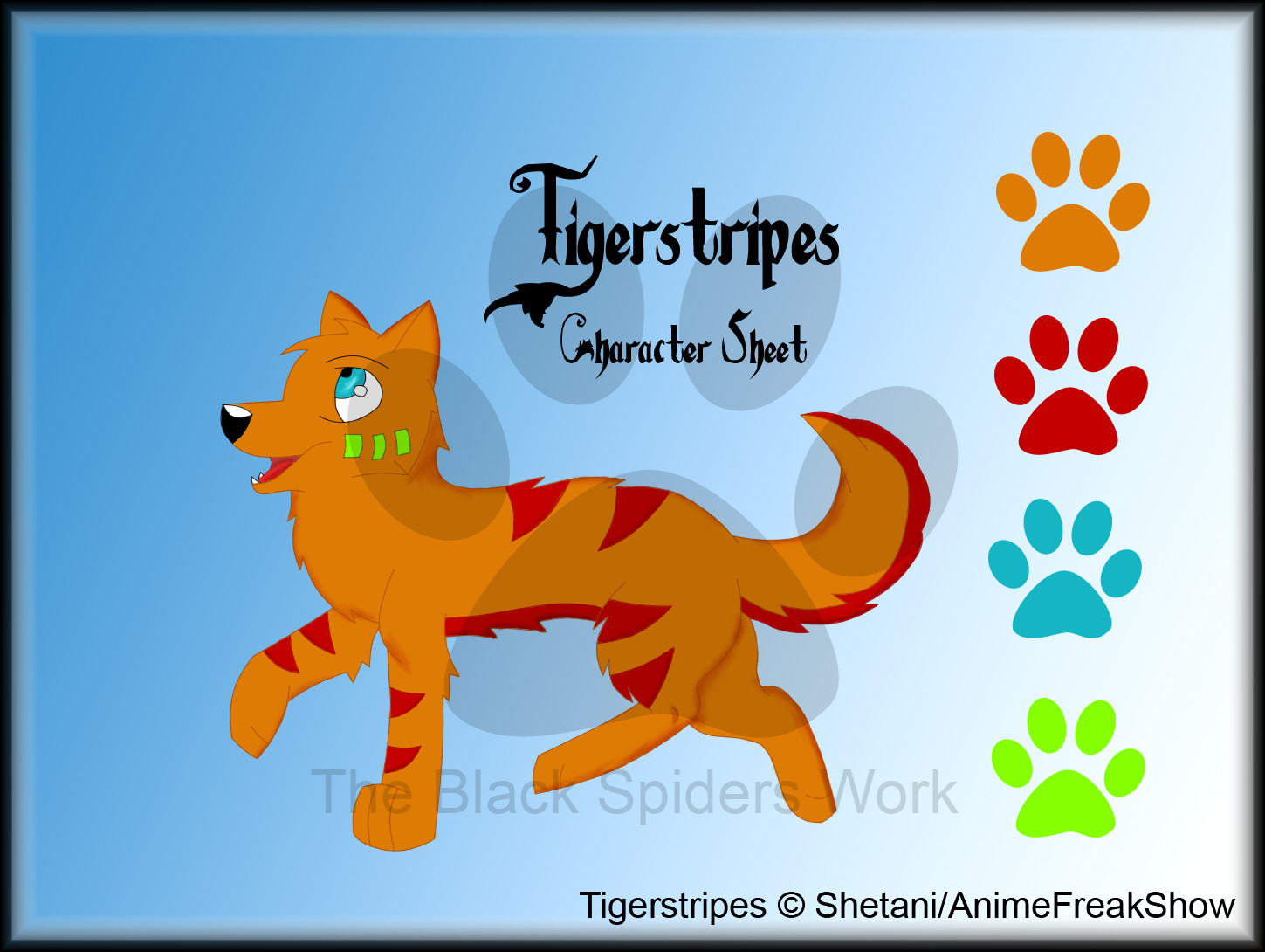 Tigerstripes Character Sheet by AnimeFreakShow