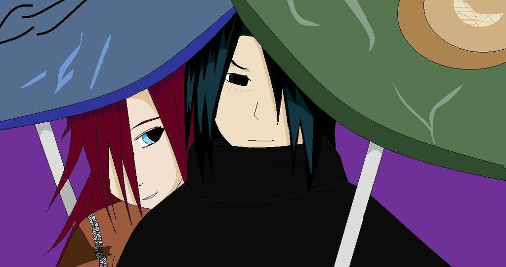 Sasuke and a friend by AnimeFreakazoider