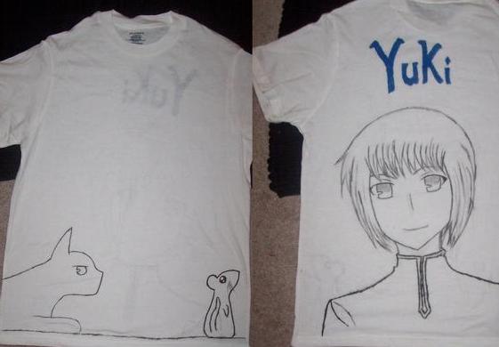 Yuki (shirt back and front) by AnimeFreakazoider