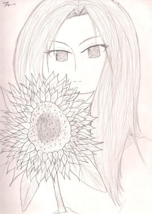 Sunflower Smile by AnimeFreakazoider