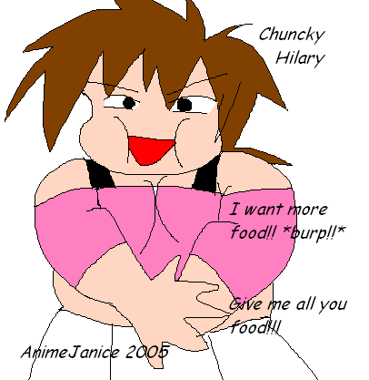 Chunky Hilary by AnimeJanice