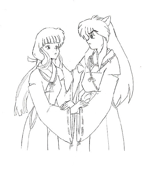Inu-Yasha and Kikyo by AnimeMangaLover