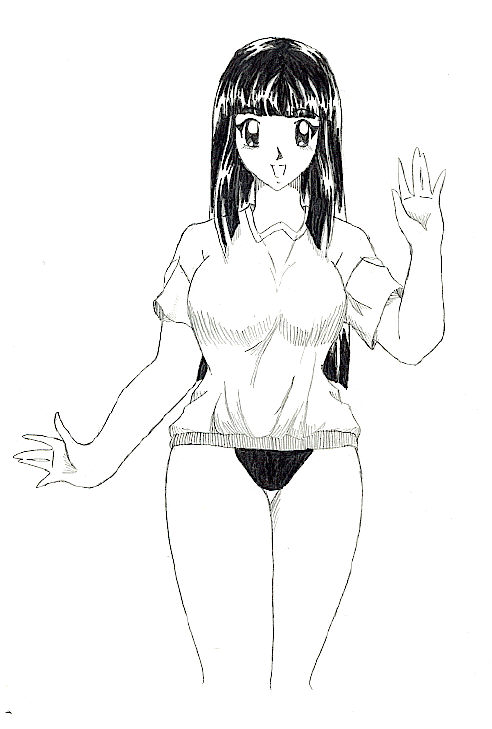 School Girl in Gym Uniform by AnimeMangaLover