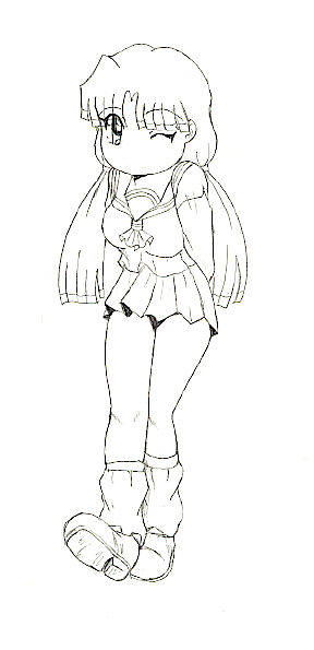 Walking School Girl by AnimeMangaLover