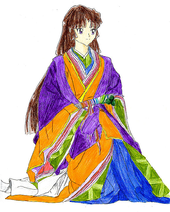 Heian-period Kimono *colored* by AnimeMangaLover
