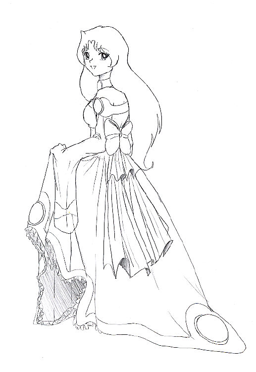 Ares Holding Her Dress (First Attempt) by AnimeMangaLover