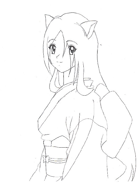 Kitsune (Pencil) by AnimeMangaLover