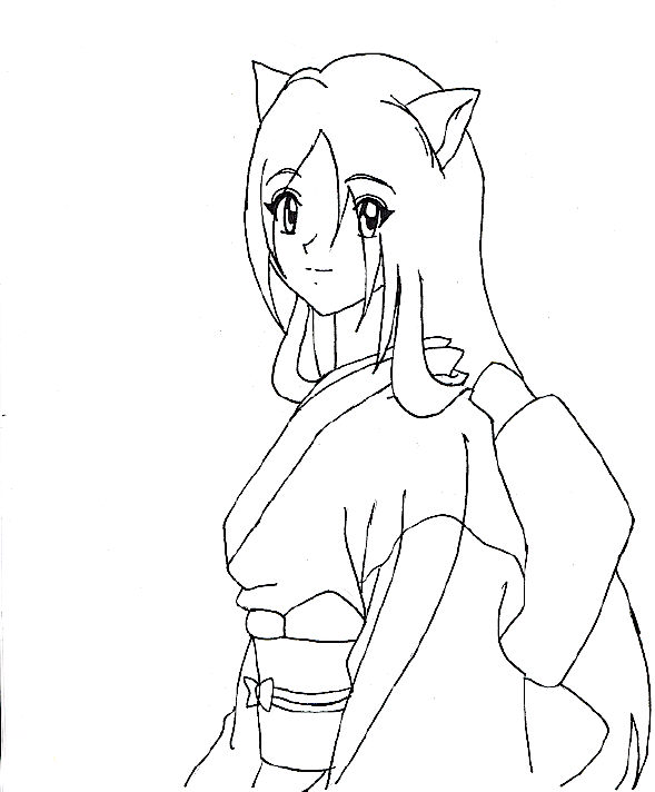 Kitsune (Inked) by AnimeMangaLover