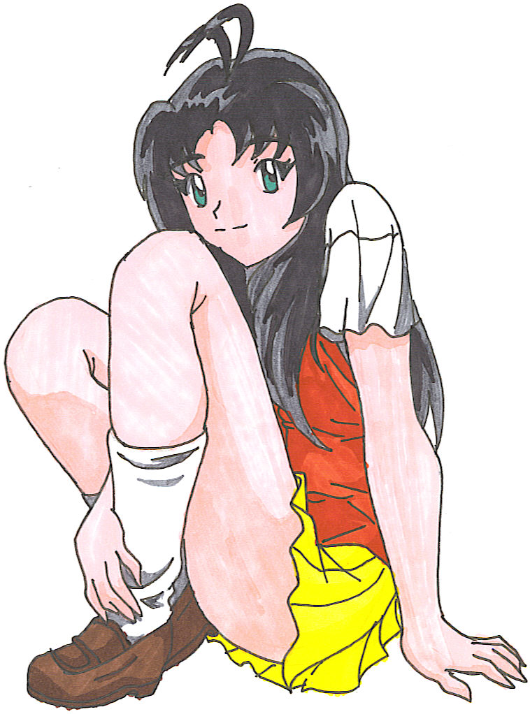 Kiyera Sitting by AnimeMangaLover