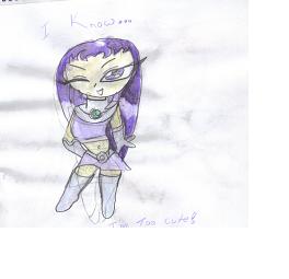 chibi blackfire(with different hair and clothes) by AnimeQueen_2005