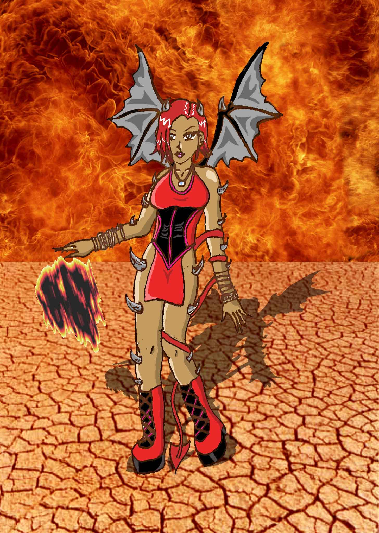 Devil Chick in Hell by AnimeRaven
