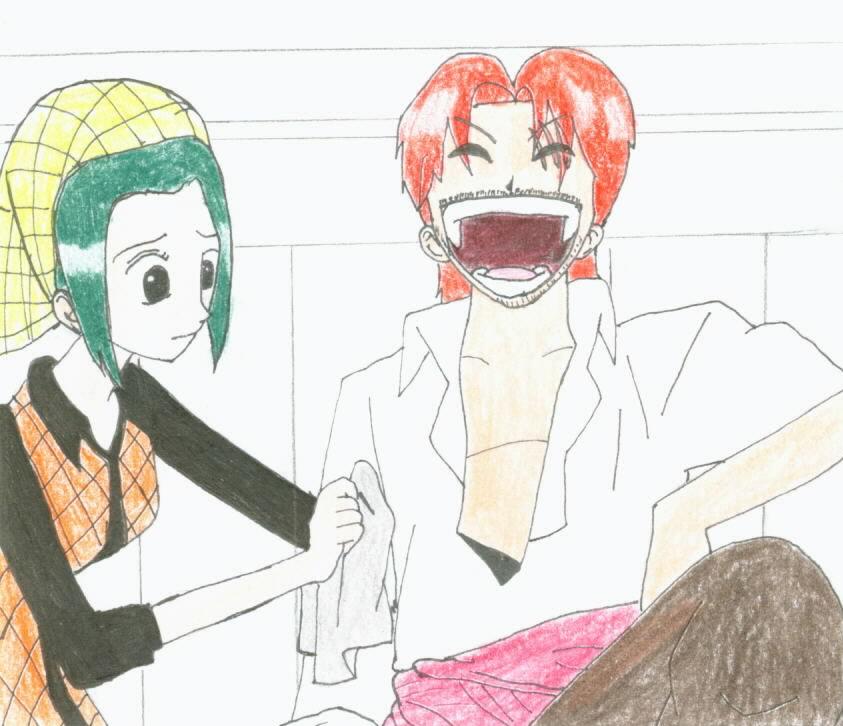 Shanks and Makino by Anime_Crazy_K-chan