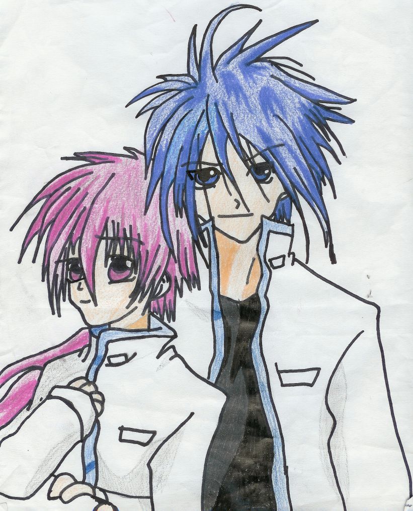 Sora and Sunao (colored) by Anime_Rules