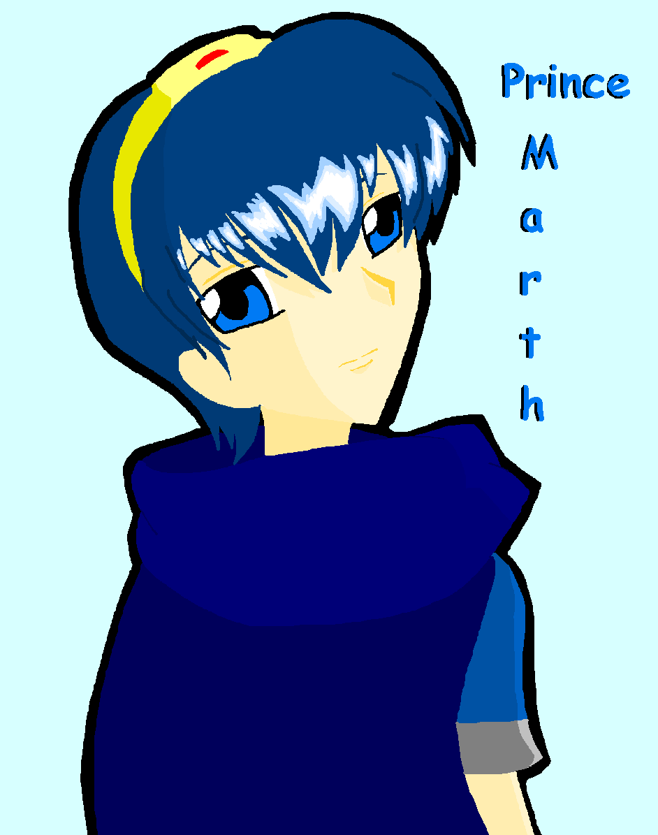 Prince Marth by Anime_Yokai_Mckai