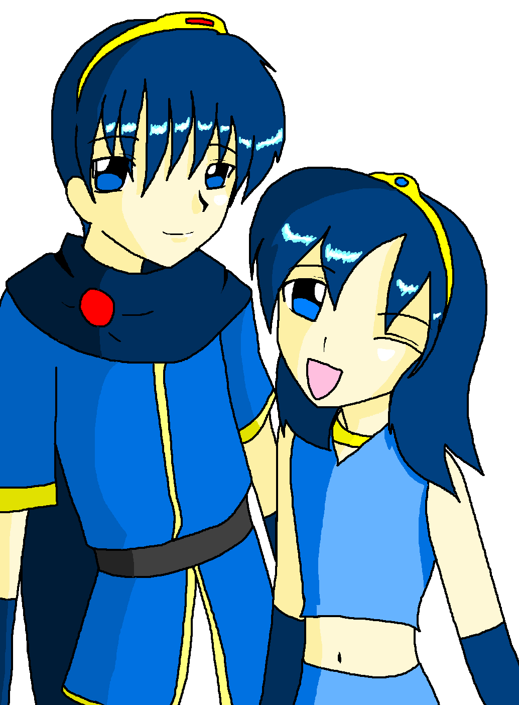 Marth and Raia (SMR) by Anime_Yokai_Mckai