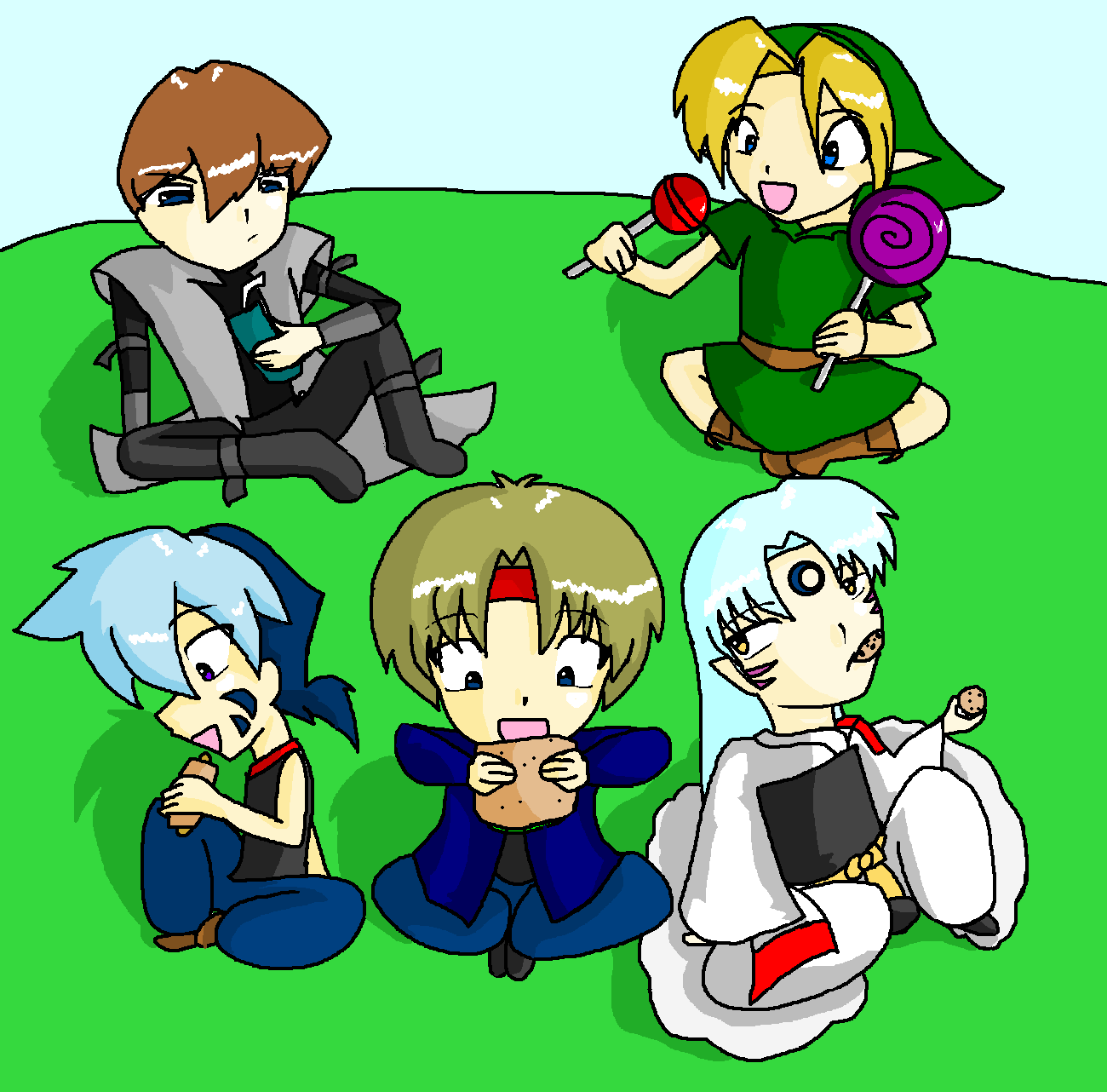 my favourite characters (chibi) by Anime_Yokai_Mckai